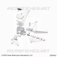 FRENO ANTERIORE, LEVER AND MASTER CYLINDER