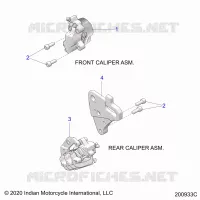 BRAKES, PINZA FRENO ANTERIORE AND REAR