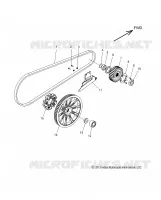 TRASMISSIONE, DRIVE SPROCKET, BELT AND GUARD