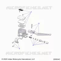 FRENO ANTERIORE, LEVER AND MASTER CYLINDER