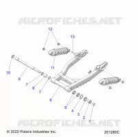 SOSPENSIONE POSTERIORE ASM., SWING ARM AND SHOCKS