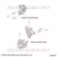 BRAKES, PINZA FRENO ANTERIORE AND REAR