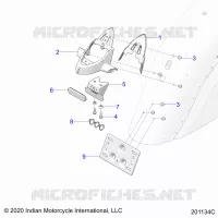 BODY, LICENSE PLATE BRKT/REAR LIGHT HOUSING MOUNT
