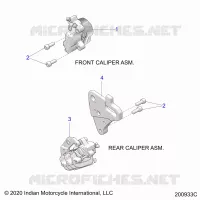BRAKES, PINZA FRENO ANTERIORE AND REAR