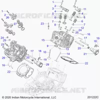 ENGINE, TESTA CILINDRO, CAMSHAFT AND VALVE ASM.