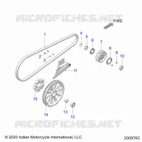 TRASMISSIONE, DRIVE SPROCKET, BELT AND GUARD