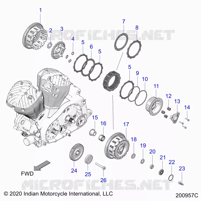 TRASMISSIONE, CLUTCH AND PRIMARY DRIVE