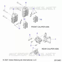 BRAKES, PINZA FRENO ANTERIORE AND REAR