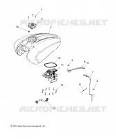 SISTEMA DI ALIMENTAZIONE CARBURANTE, FUEL TANK ASM.