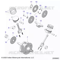 ENGINE, PISTON AND ALBERO MOTORE