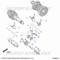 DRIVE TRAIN, FORCHE SHIFT AND DRUM