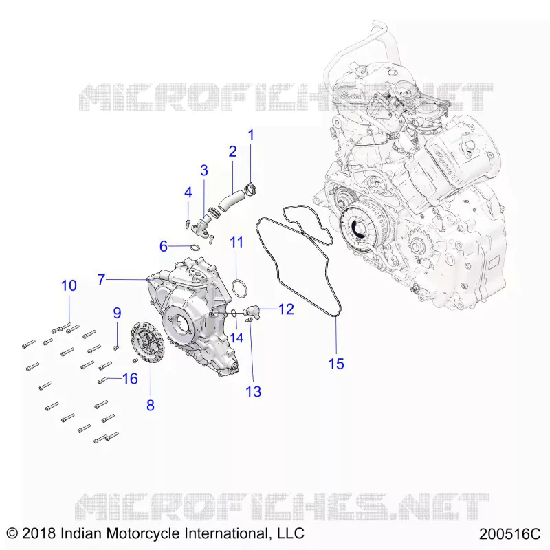 MOTORE, STATOR COVER