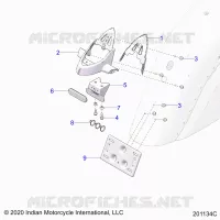 BODY, LICENSE PLATE BRKT/REAR LIGHT HOUSING MOUNT