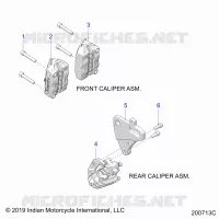 BRAKES, PINZA FRENO ANTERIORE AND REAR