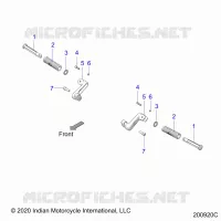 CHASSIS, FOOTPEG, PASSENGER