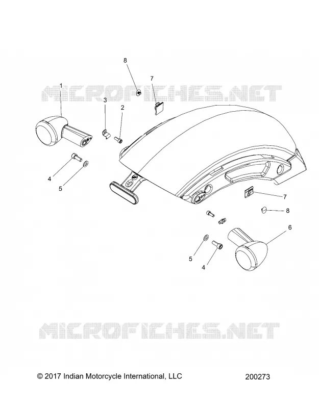 ELECTRICAL, REAR TURN SIGNALS AND REFLECTOR