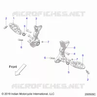 TELAIO, DRIVER FOOTPEGS