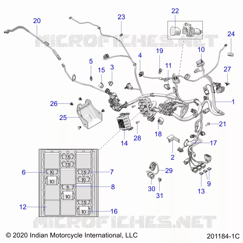ELETTRICO, WIRE HARNESS - N22RTT22 (201184