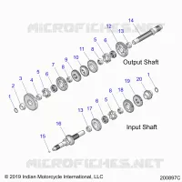 TRASMISSIONE, INPUT/OUTPUT SHAFT ASM.