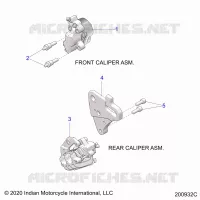 BRAKES, PINZA FRENO ANTERIORE AND REAR