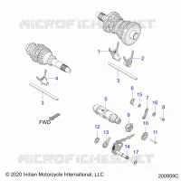 DRIVE TRAIN, FORCHE SHIFT AND DRUM