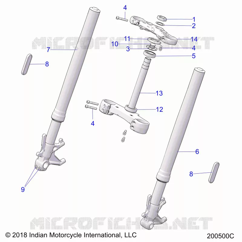 TIMONE, FRONT FORKS