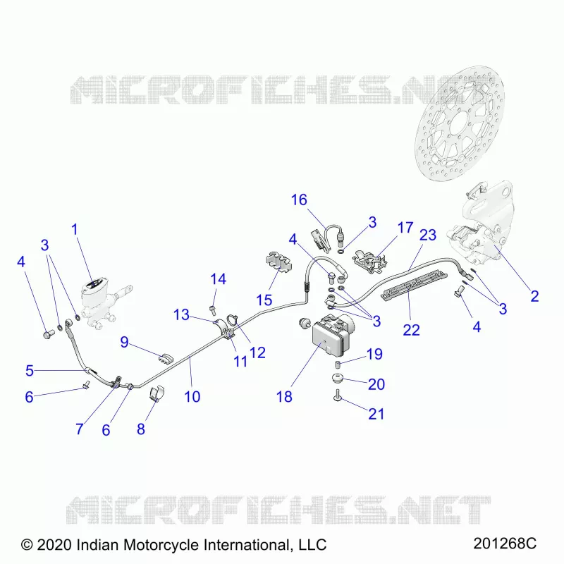 FRENO POSTERIORE ASM., W/ABS