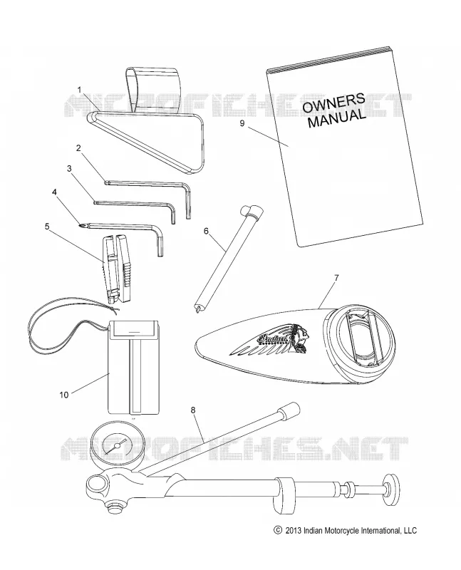 TOOL KIT  - N15TCAAA/TRAAA ALL OPTIONS (49INDIANTOOL14)
