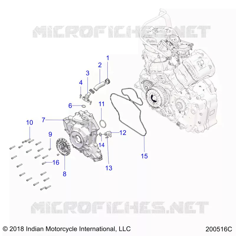 MOTORE, STATOR COVER