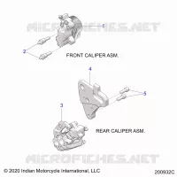 BRAKES, PINZA FRENO ANTERIORE AND REAR
