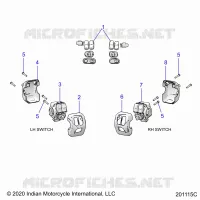 ELETTRICO, SWITCH CONTROLS, LH/RH