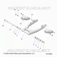 SOSPENSIONE POSTERIORE ASM., SWING ARM AND SHOCKS