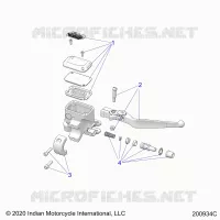 FRENO ANTERIORE, LEVER AND MASTER CYLINDER