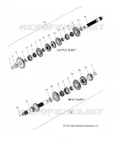 TRASMISSIONE, INPUT/OUTPUT SHAFT ASM.