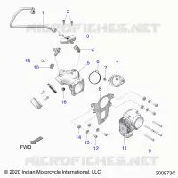 SISTEMA DI ALIMENTAZIONE CARBURANTE, FUEL CLAM SHELL/THROTTLE BODY