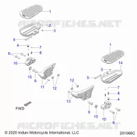 CHASSIS, FLOORBOARD, PASSENGER