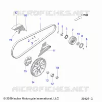 TRASMISSIONE, DRIVE SPROCKET, BELT AND GUARD