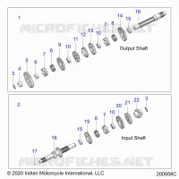 TRASMISSIONE, INPUT/OUTPUT SHAFT ASM.