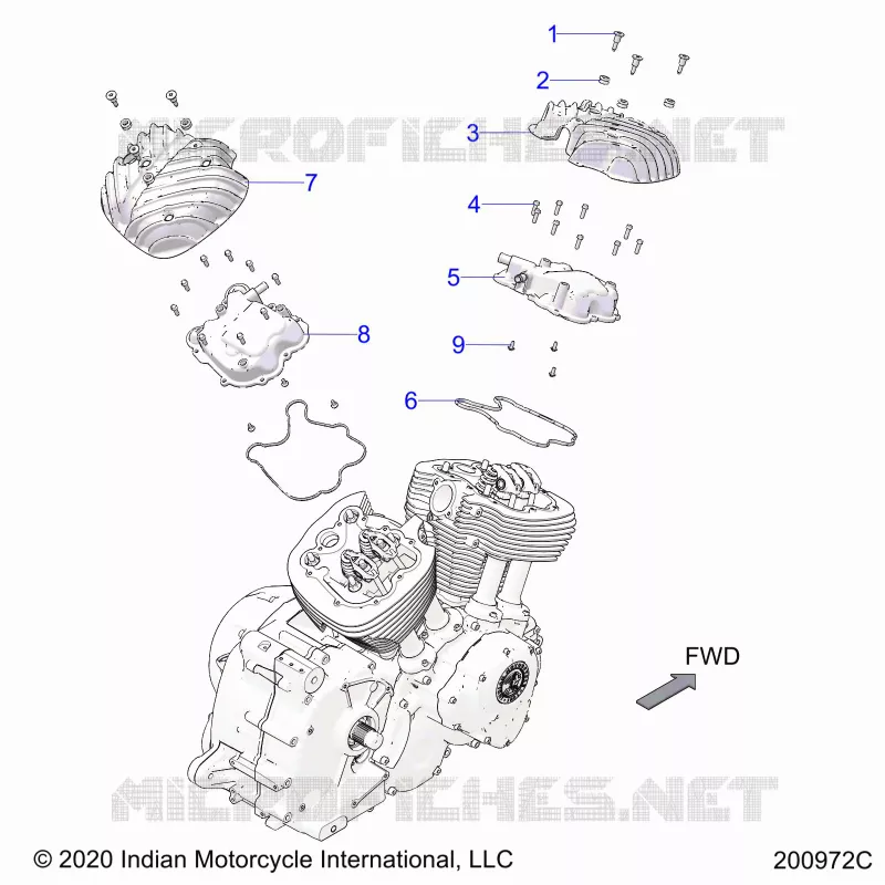 MOTORE, ROCKER COVERS