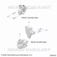 BRAKES, PINZA FRENO ANTERIORE AND REAR
