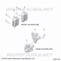 BRAKES, PINZA FRENO ANTERIORE AND REAR