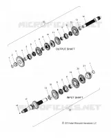 TRASMISSIONE, INPUT/OUTPUT SHAFT ASM.