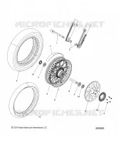 RUOTA, FRONT, WHITE WALL, BOBBER TWENTY