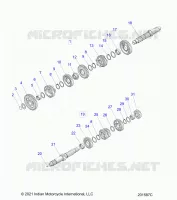 TRASMISSIONE, INPUT/OUTPUT SHAFT ASM.