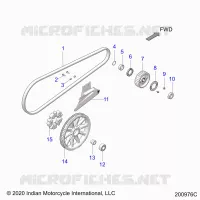 TRASMISSIONE, DRIVE SPROCKET, BELT AND GUARD