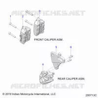 BRAKES, PINZA FRENO ANTERIORE AND REAR
