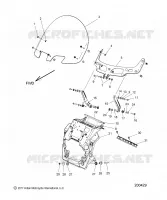 CARENATURA ASM, WINDSHIELD MOUNT
