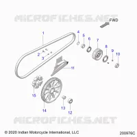 TRASMISSIONE, DRIVE SPROCKET, BELT AND GUARD