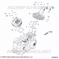 ENGINE, TESTA CILINDRO ASM.
