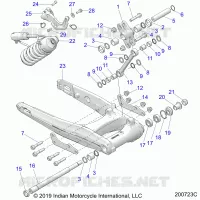 SOSPENSIONE POSTERIORE ASM., SWING ARM AND SHOCK
